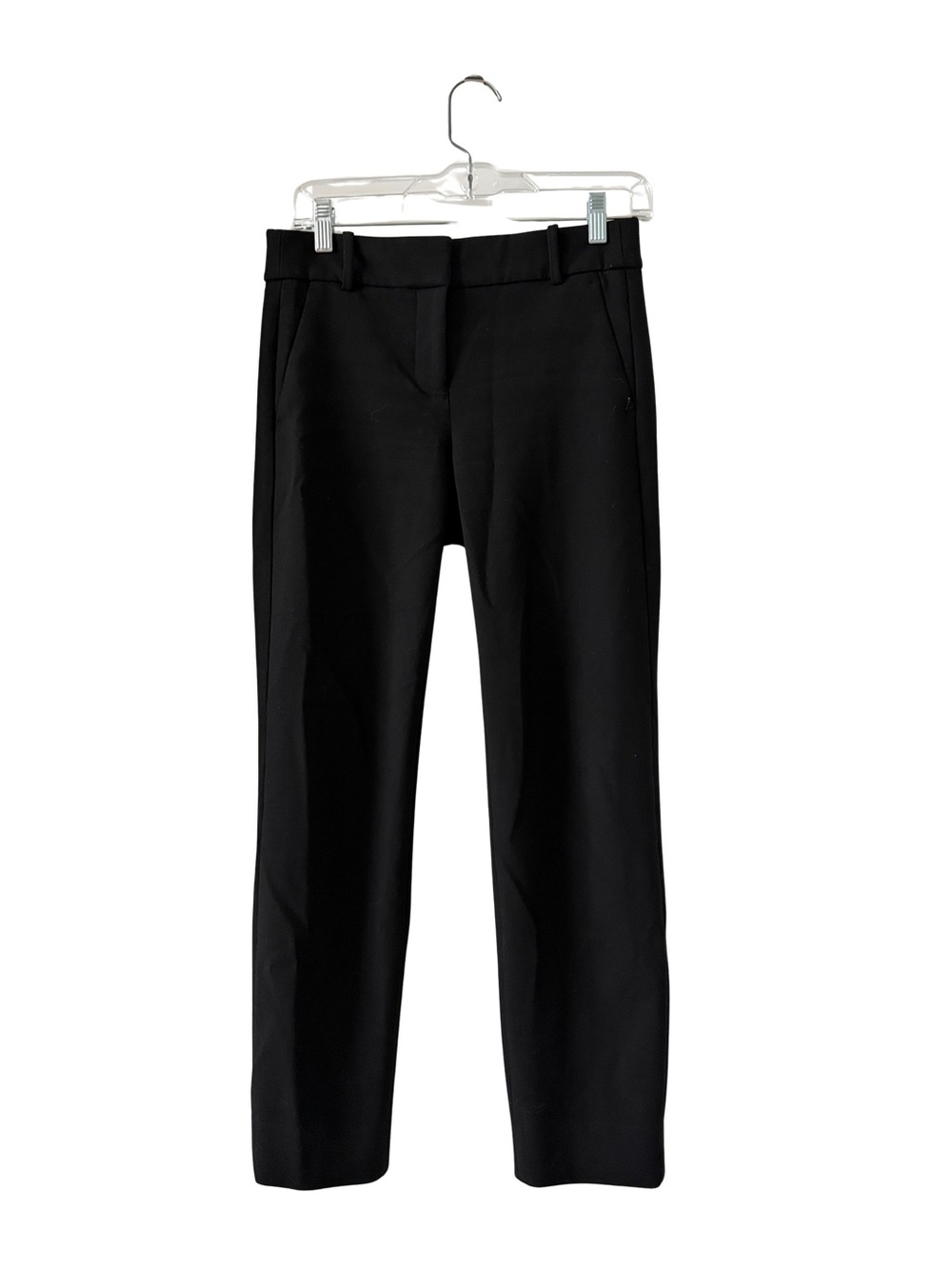 J. Crew Black Slim Straight Trousers